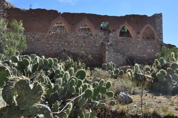 Ruínas da Ciudad Fantasma, próxima de Real de Catorce, pueblo mágico no norte do México